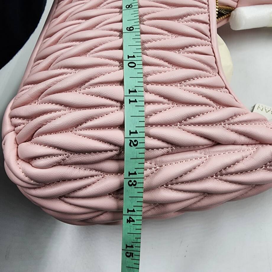 Urban Expressions Helen Quilted Shoulder Bag Women's Light Pink Zipper Closure