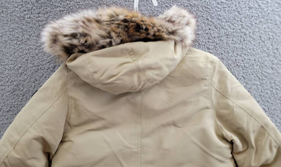 Polo Ralph Lauren Artificial-fur-Trim Down Parka Jacket Big Boys 7 Classic Khaki