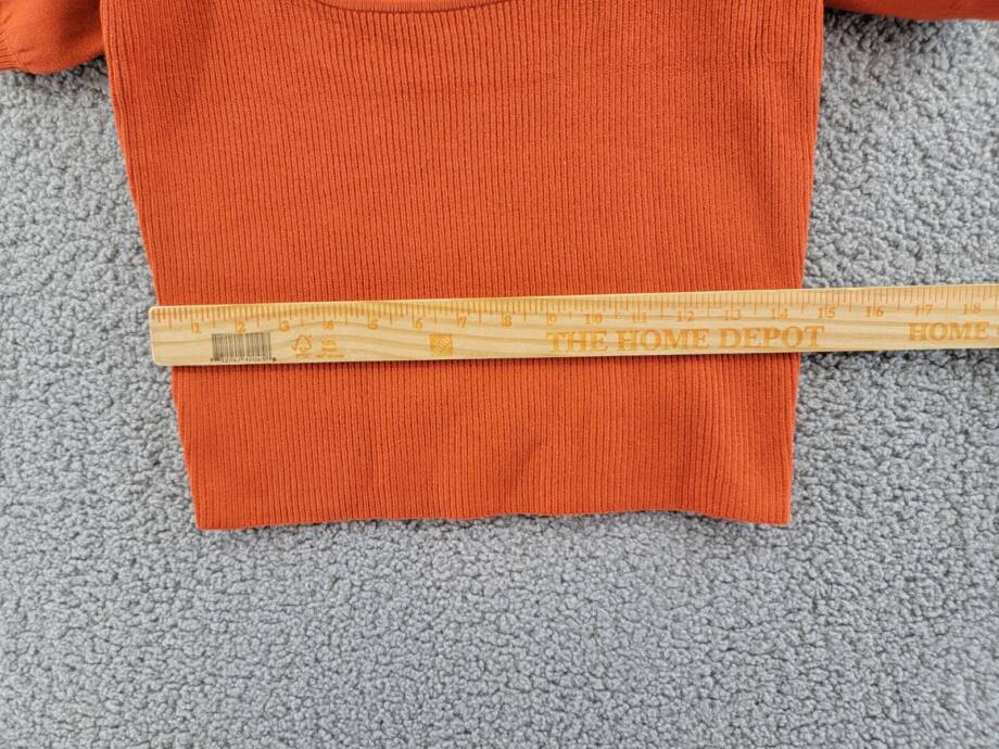 FRENCH CONNECTION Jaida Babysoft Square-Neck Women's M Copper Coin Pullover
