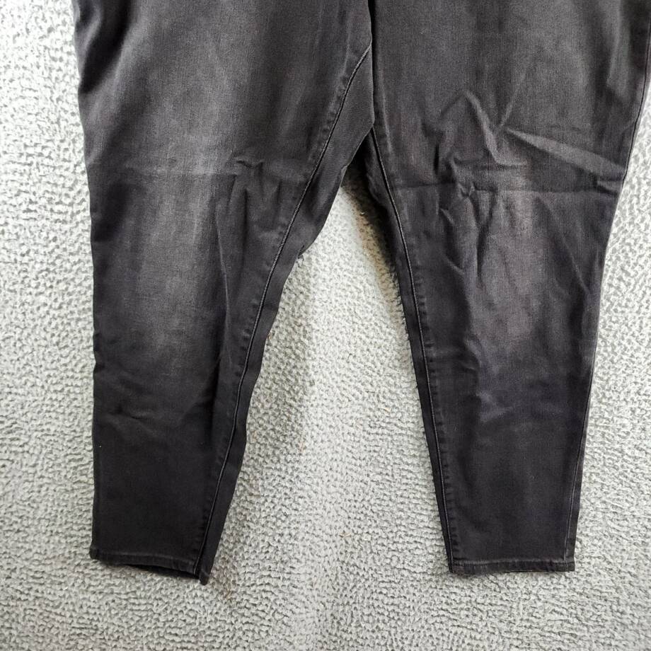 Lauren Ralph Lauren Plus-Size High-Rise Skinny Ankle Jeans Women's 20W Black