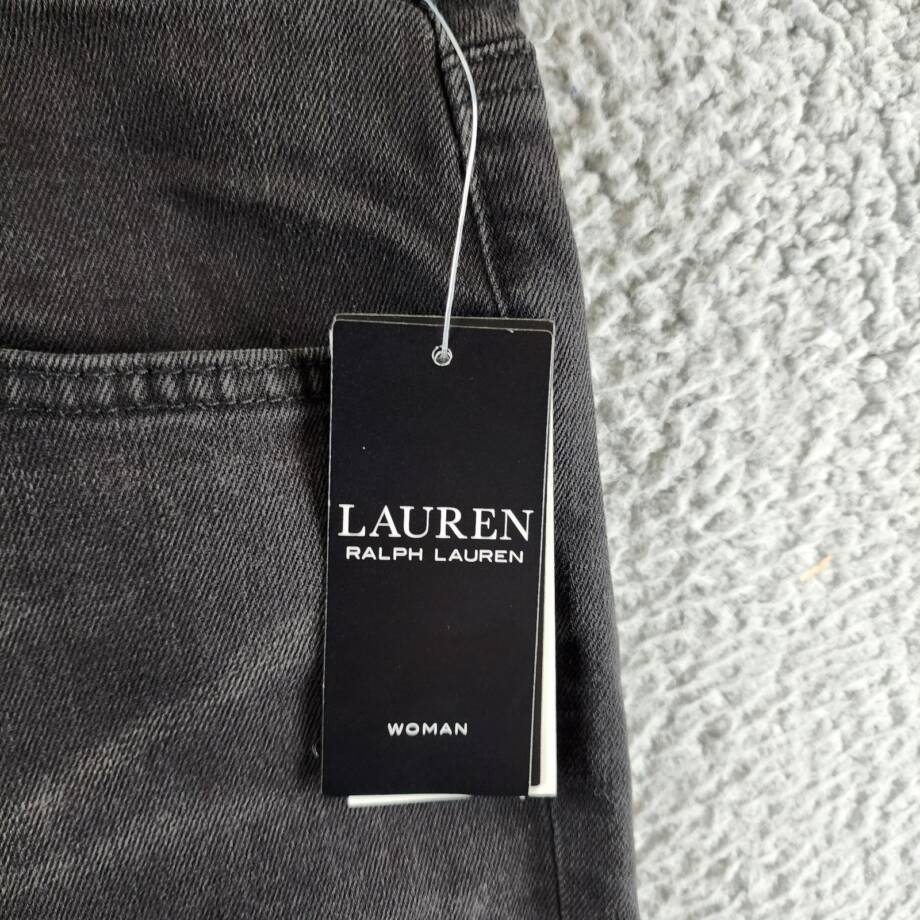 Lauren Ralph Lauren Plus-Size High-Rise Skinny Ankle Jeans Women's 20W Black