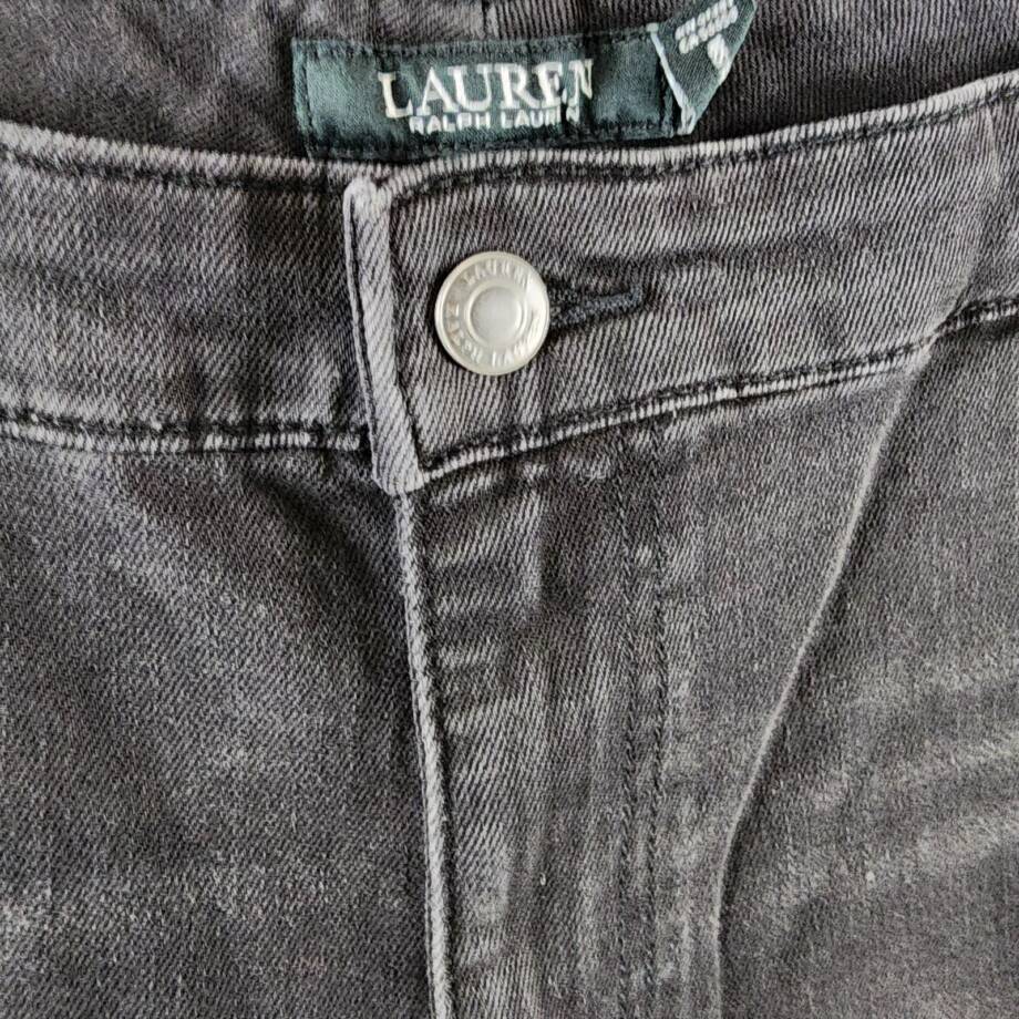 Lauren Ralph Lauren Plus-Size High-Rise Skinny Ankle Jeans Women's 20W Black
