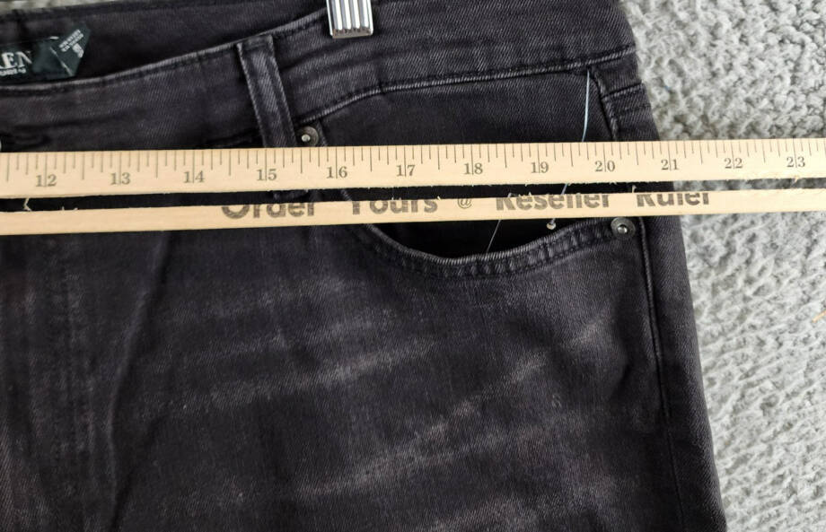 Lauren Ralph Lauren Plus-Size High-Rise Skinny Ankle Jeans Women's 20W Black