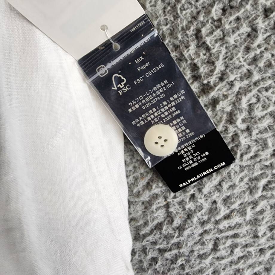 Lauren Ralph Lauren Linen Cargo Pants Women's 6 White Pockets Button Zip Closure
