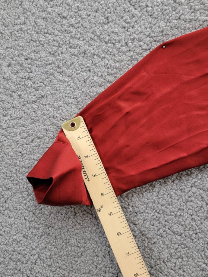 French Connection Ennis Satin Button- Up Shirt Women's S Wine Button Closure