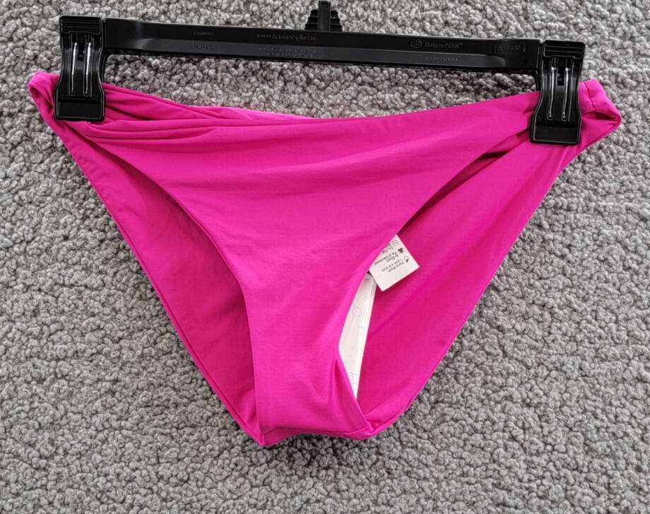 L*Space Camacho Bikini Bottom Women's XS Bougainville Solid Full Coverage