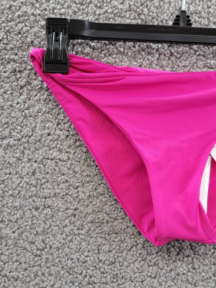 L*Space Camacho Bikini Bottom Women's XS Bougainville Solid Full Coverage