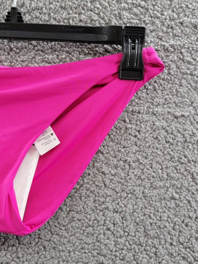 L*Space Camacho Bikini Bottom Women's XS Bougainville Solid Full Coverage