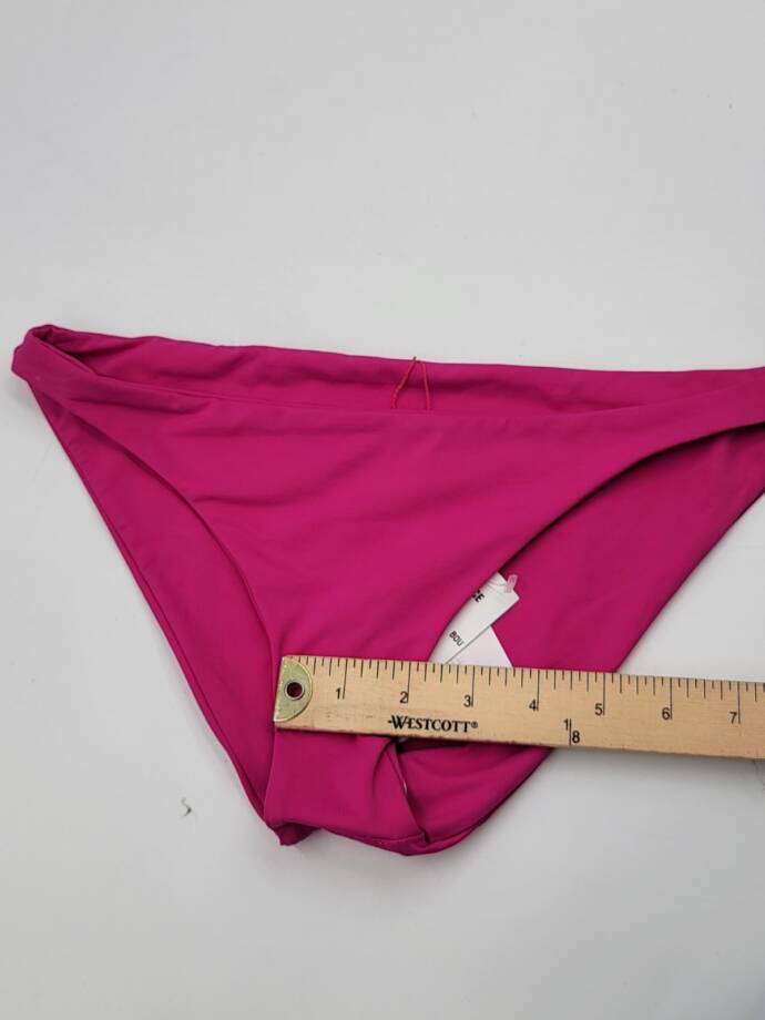 L*Space Camacho Bikini Bottom Women's XS Bougainville Solid Full Coverage