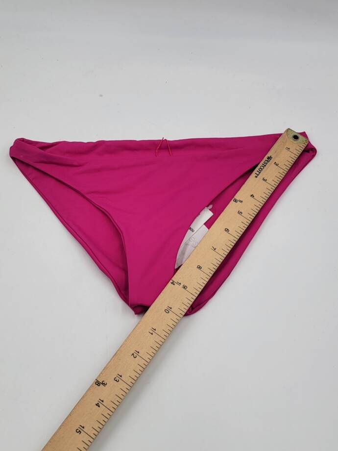 L*Space Camacho Bikini Bottom Women's XS Bougainville Solid Full Coverage