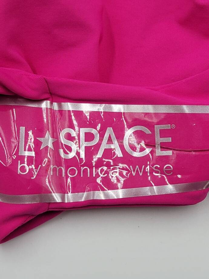L*Space Camacho Bikini Bottom Women's XS Bougainville Solid Full Coverage