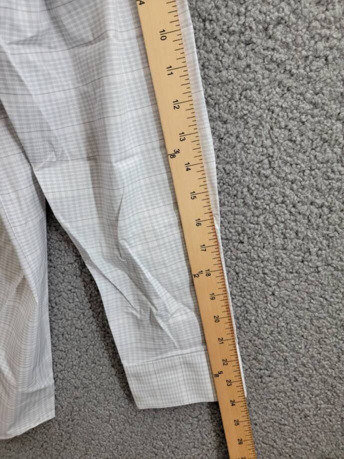 Calvin Klein Steel Regular Fit Stretch Dress Shirt Men's 17.5 32-33 Gray Multi