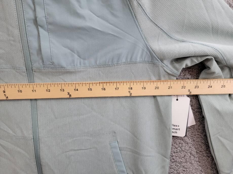 Bass Outdoor Full Zip Trail Jacket Men's M Silver Blue Cationic Long Sleeve