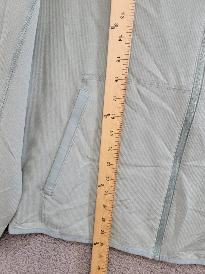 Bass Outdoor Full Zip Trail Jacket Men's M Silver Blue Cationic Long Sleeve