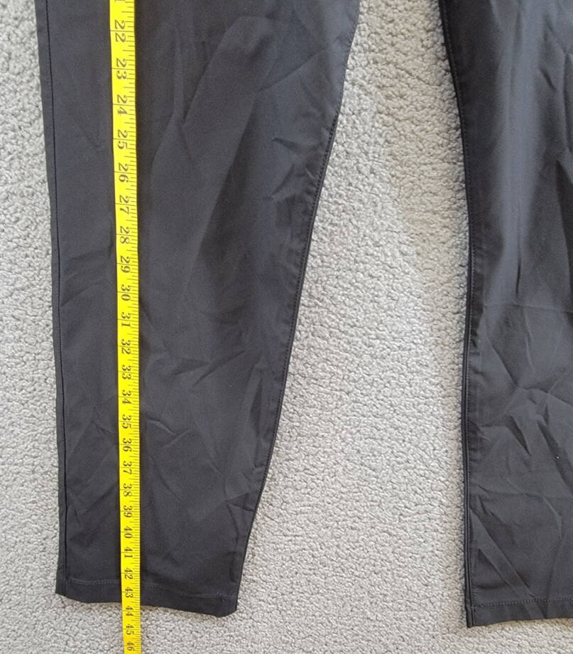 Bass Outdoor Straight-Fit Traveler Pants Men's 36 Caviar High Rise Side Pockets