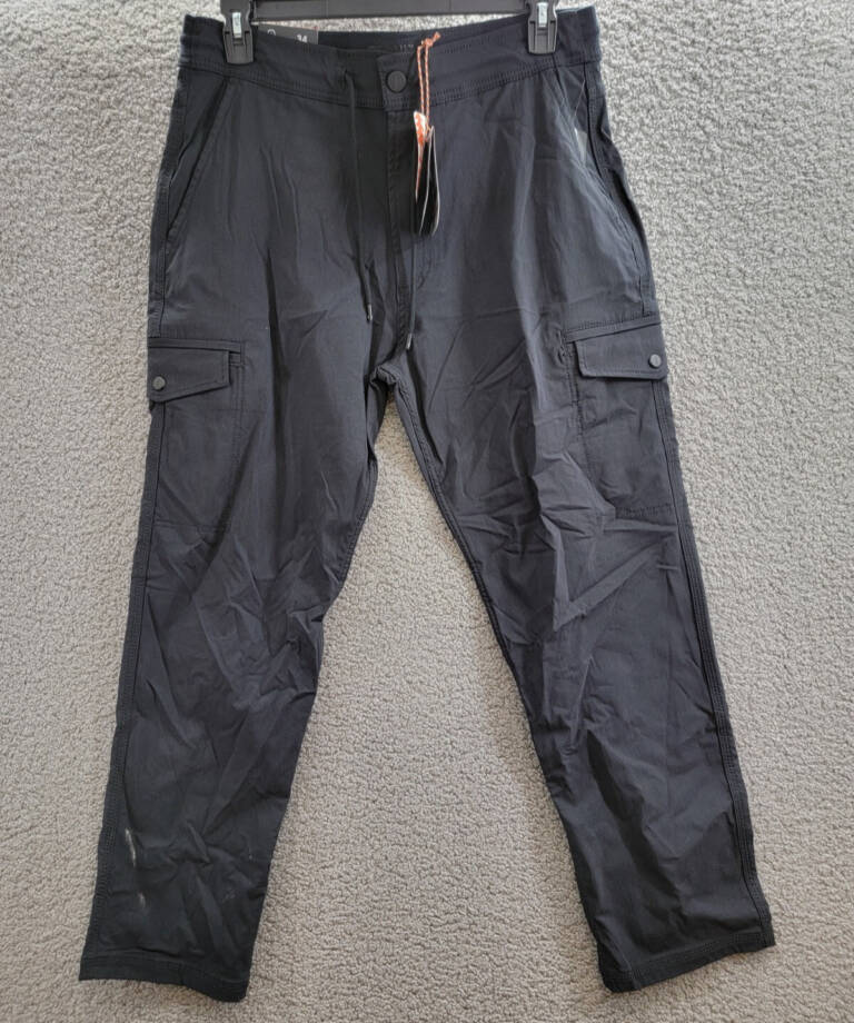 Bass Outdoor Slim-Straight Fit Cargo Jogger Pants Men's 34 Caviar High Rise