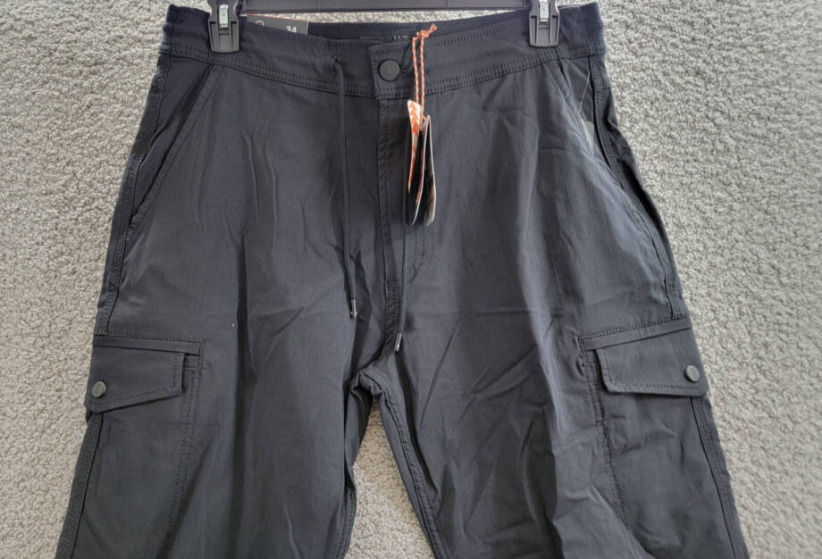 Bass Outdoor Slim-Straight Fit Cargo Jogger Pants Men's 34 Caviar High Rise