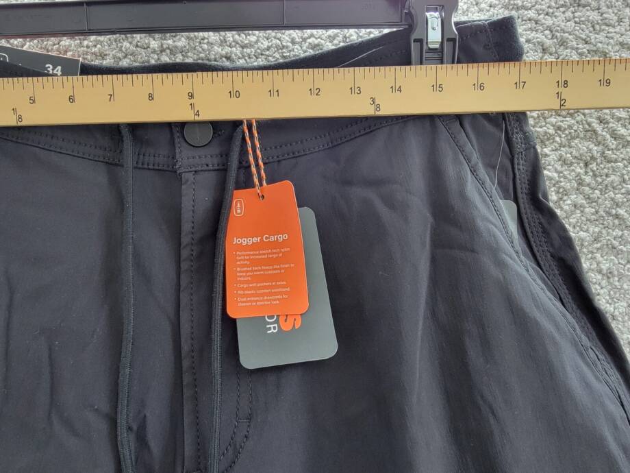 Bass Outdoor Slim-Straight Fit Cargo Jogger Pants Men's 34 Caviar High Rise