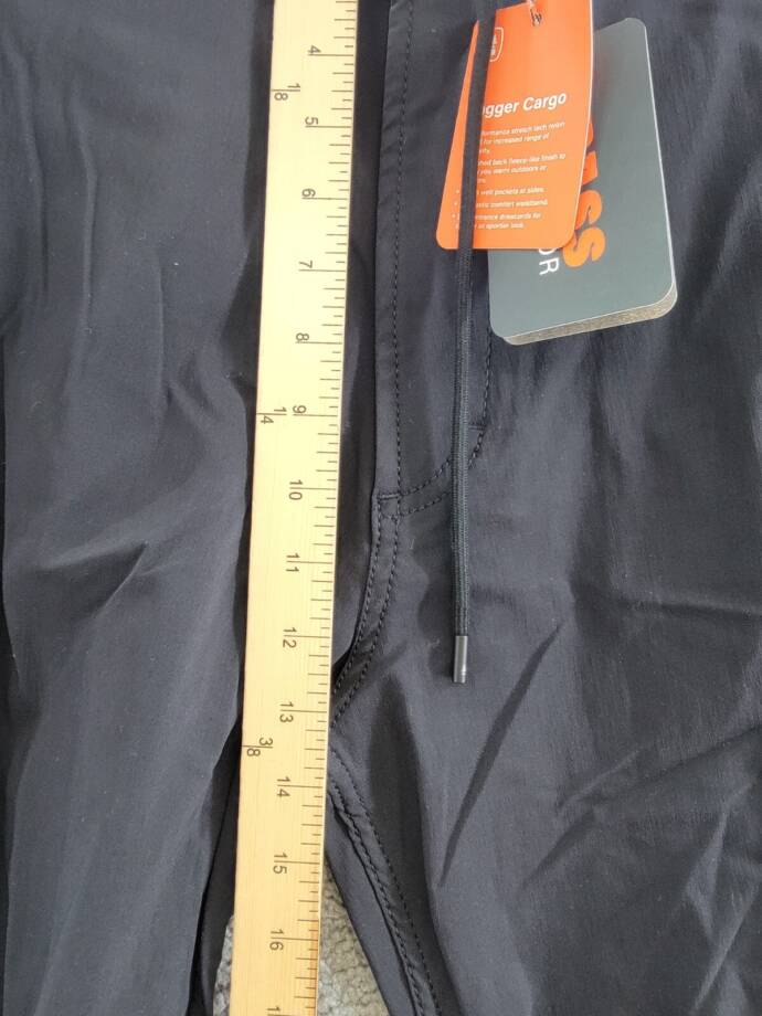 Bass Outdoor Slim-Straight Fit Cargo Jogger Pants Men's 34 Caviar High Rise