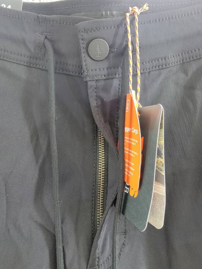 Bass Outdoor Slim-Straight Fit Cargo Jogger Pants Men's 34 Caviar High Rise