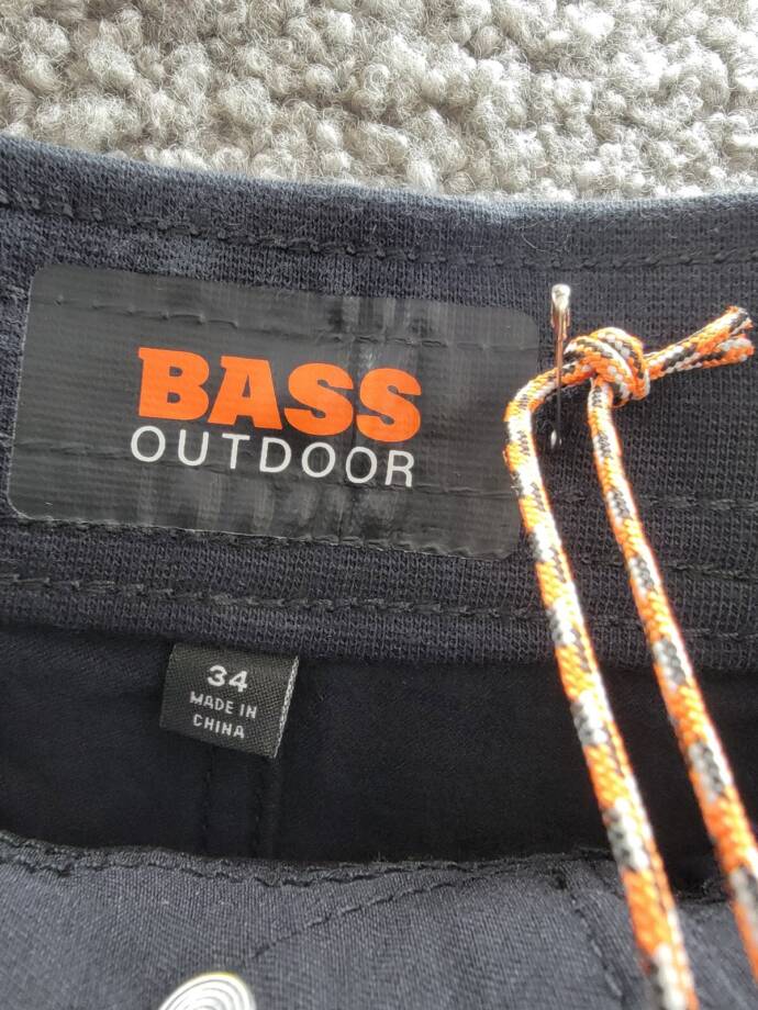 Bass Outdoor Slim-Straight Fit Cargo Jogger Pants Men's 34 Caviar High Rise