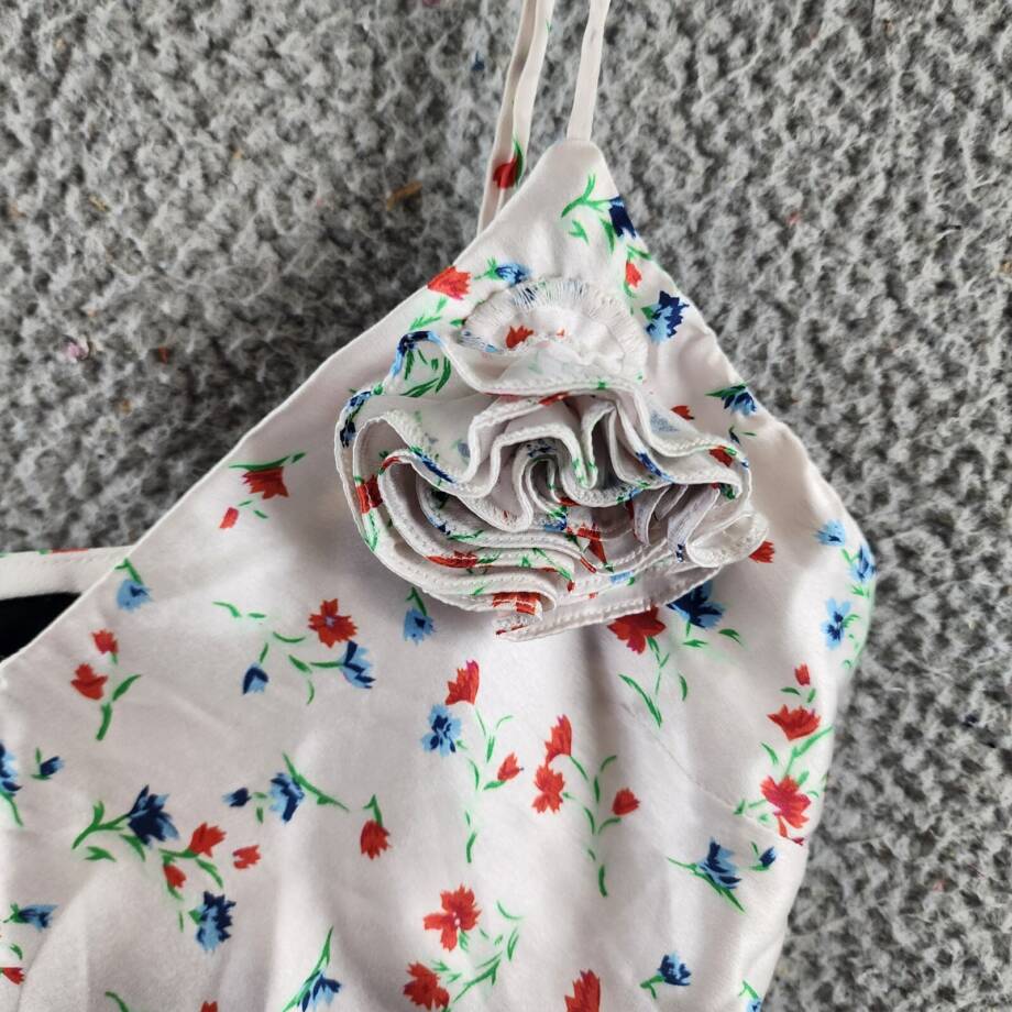 Bardot Wisteria Floral Camisole Top Women's 4 White Multi V-Neck Sleeveless