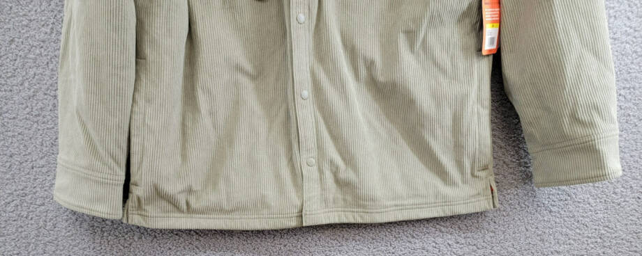 BASS OUTDOOR Relaxed Fit Corduroy Shirt Jacket Men's M Overland Trek Button Snap