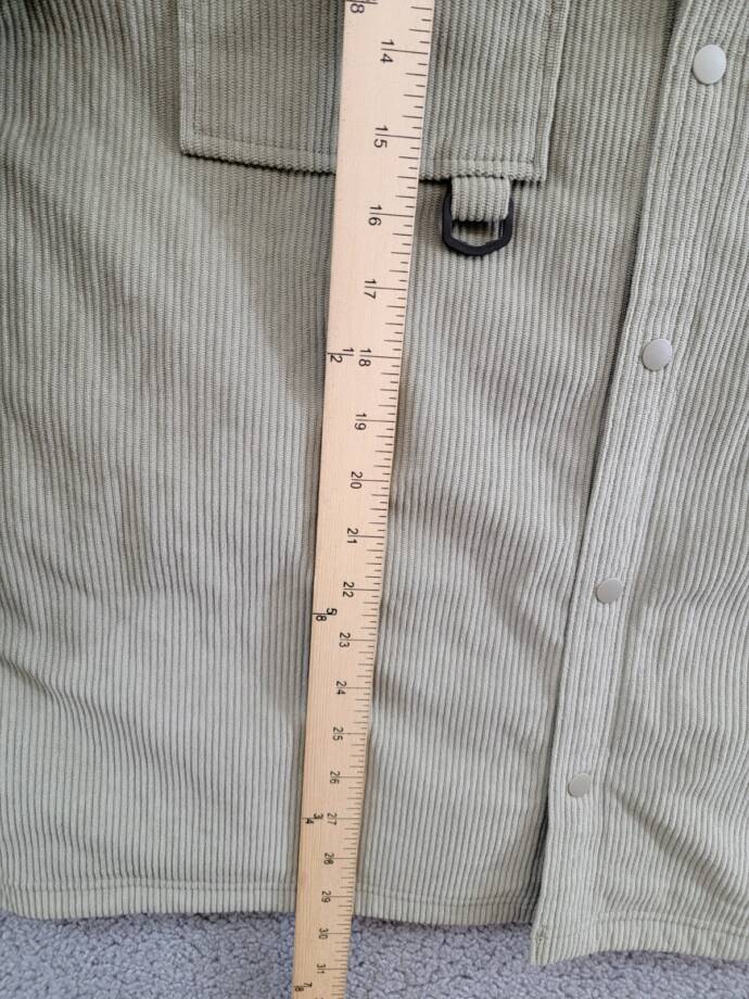 BASS OUTDOOR Relaxed Fit Corduroy Shirt Jacket Men's M Overland Trek Button Snap