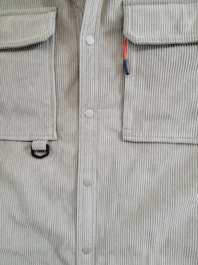 BASS OUTDOOR Relaxed Fit Corduroy Shirt Jacket Men's M Overland Trek Button Snap
