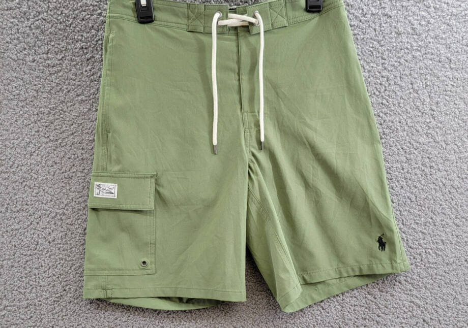 Polo Ralph Lauren Kailua Classic-Fit Swim Trunks Men's XS Tree Green Drawstring