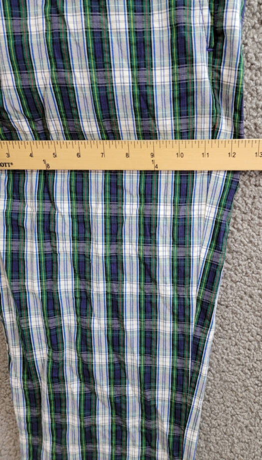Polo Ralph Lauren Classic-Fit Seersucker Pants Men's 32/32 White/Navy Belt Loops