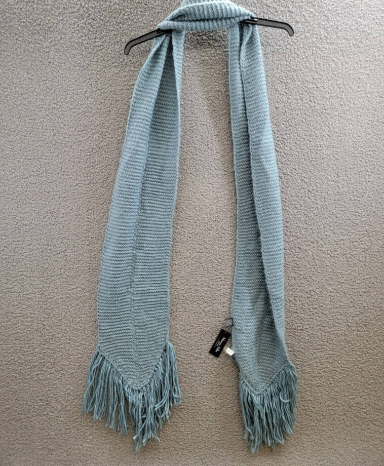 Marcus Adler Ultra Soft Fringe-Trim Winter Scarf Women's One Size Blue