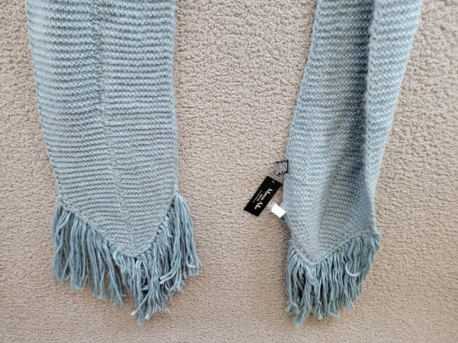 Marcus Adler Ultra Soft Fringe-Trim Winter Scarf Women's One Size Blue