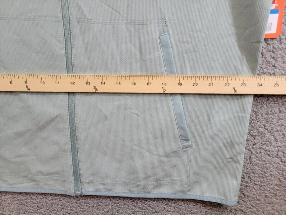 BASS OUTDOOR Full Zip Trail Jacket Men's XL Silver Blue Mock Neck Long Sleeve