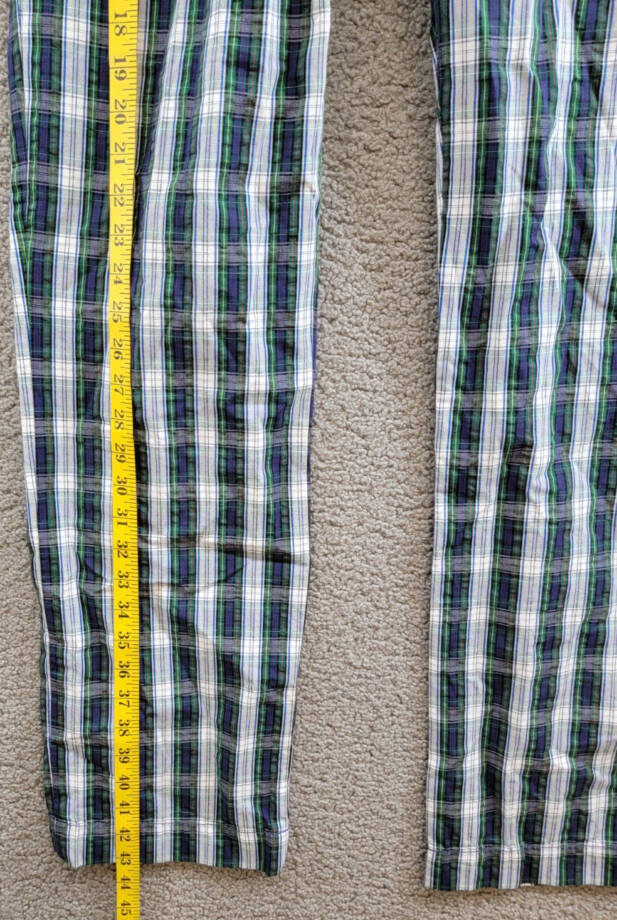 Polo Ralph Lauren Classic-Fit Seersucker Pants Men's 32/32 White/Navy Belt Loops
