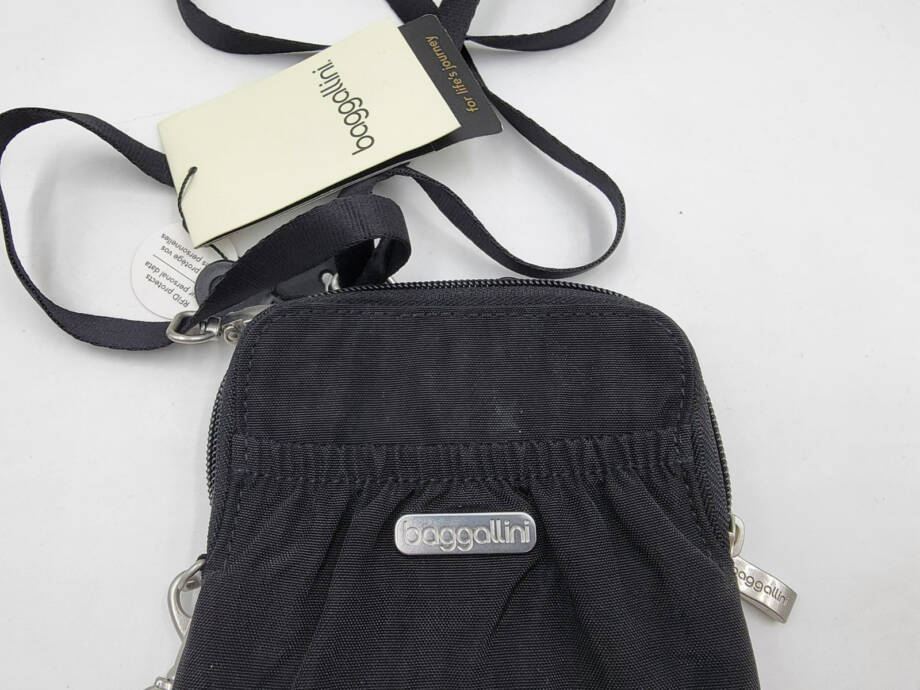 Baggallini Bryant Pouch Crossbody Bag Women's One Size Black Zip Top Closure
