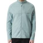 BASS OUTDOOR Full Zip Trail Jacket Men's XXL Silver Blue Side Pocket Long Sleeve