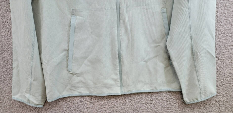 BASS OUTDOOR Full Zip Trail Jacket Men's XXL Silver Blue Side Pocket Long Sleeve