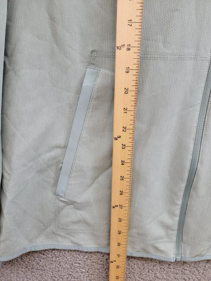 BASS OUTDOOR Full Zip Trail Jacket Men's XXL Silver Blue Side Pocket Long Sleeve