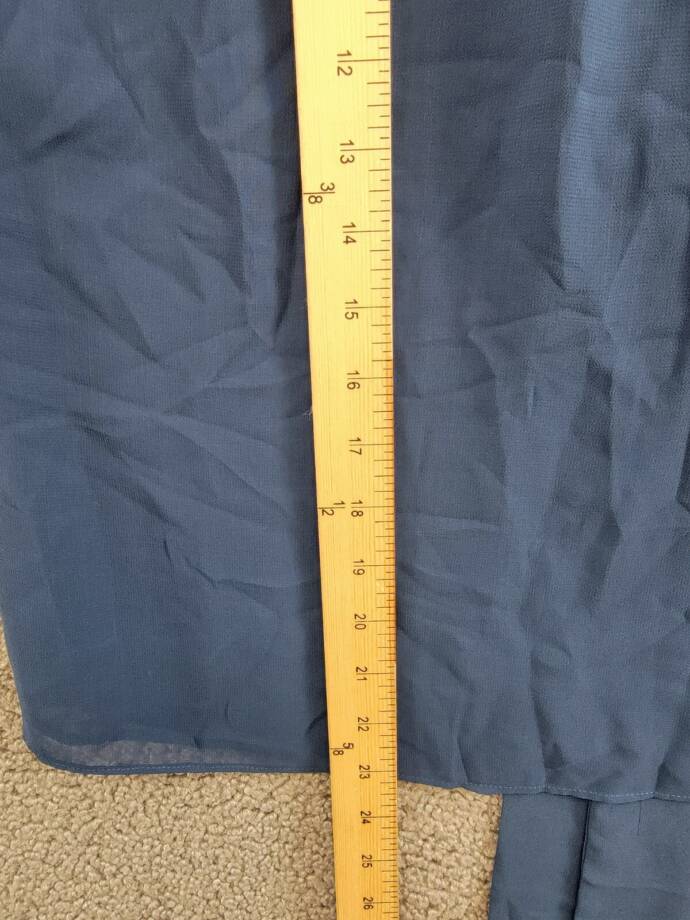1.STATE Sleeveless Gathered Halter Tie Back Blouse Womens XS Tidal Navy Pullover