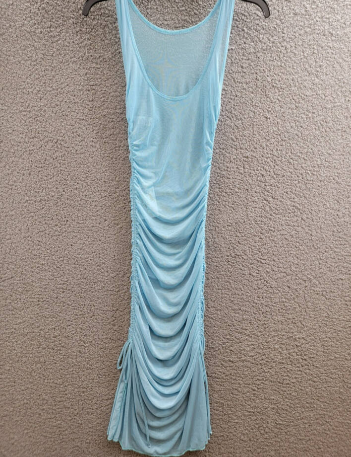 BECCA® by Rebecca Virtue Muse Scoop-Neck Dress Swim Cover-Up Women's S Ice Blue