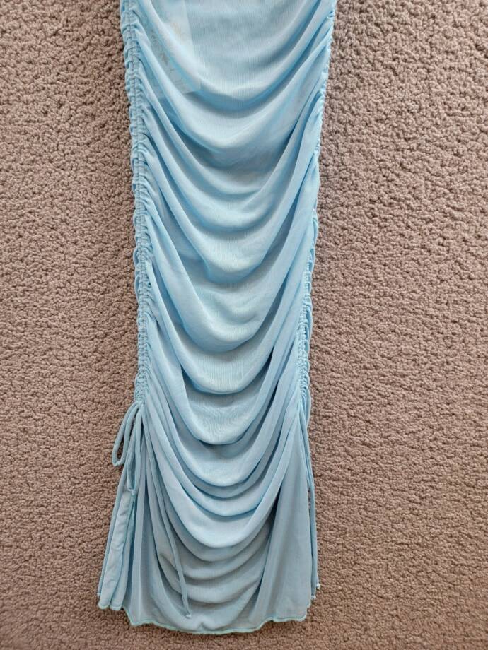 BECCA® by Rebecca Virtue Muse Scoop-Neck Dress Swim Cover-Up Women's S Ice Blue