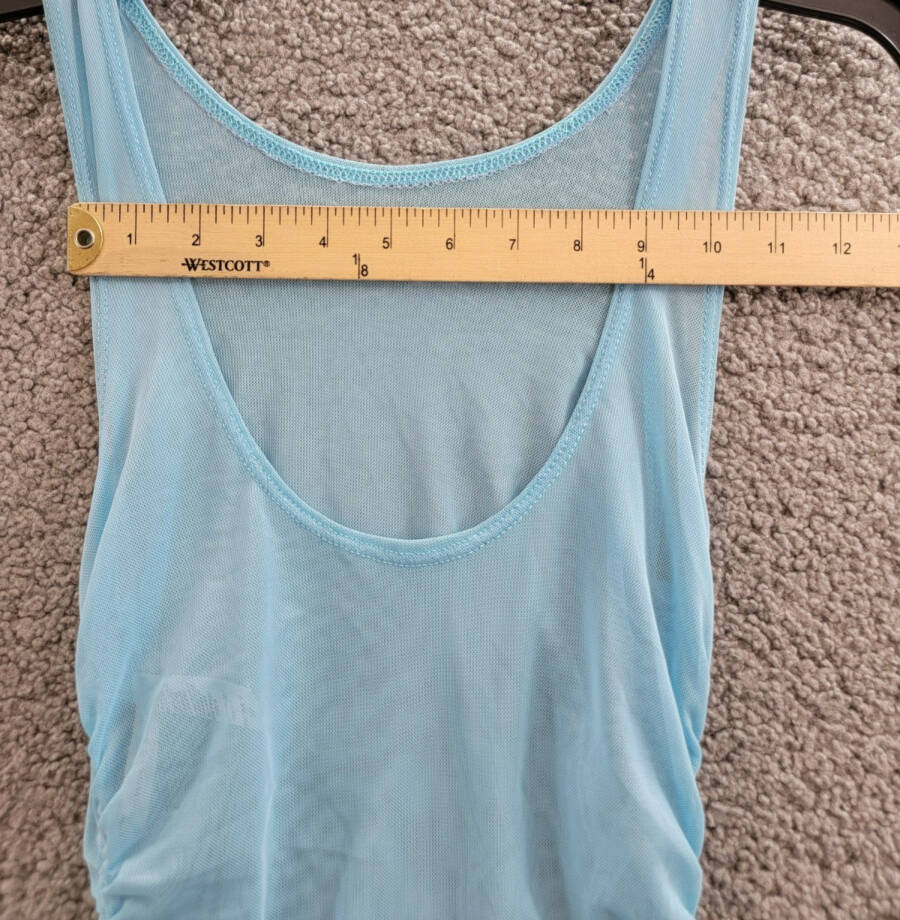 BECCA® by Rebecca Virtue Muse Scoop-Neck Dress Swim Cover-Up Women's S Ice Blue