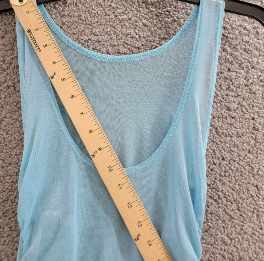 BECCA® by Rebecca Virtue Muse Scoop-Neck Dress Swim Cover-Up Women's S Ice Blue