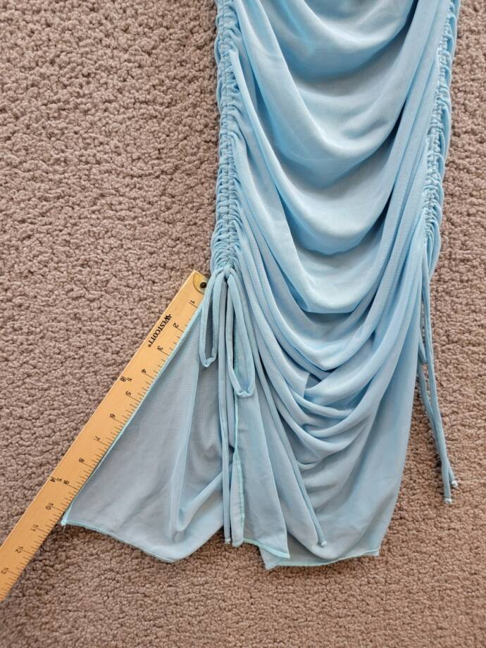 BECCA® by Rebecca Virtue Muse Scoop-Neck Dress Swim Cover-Up Women's S Ice Blue