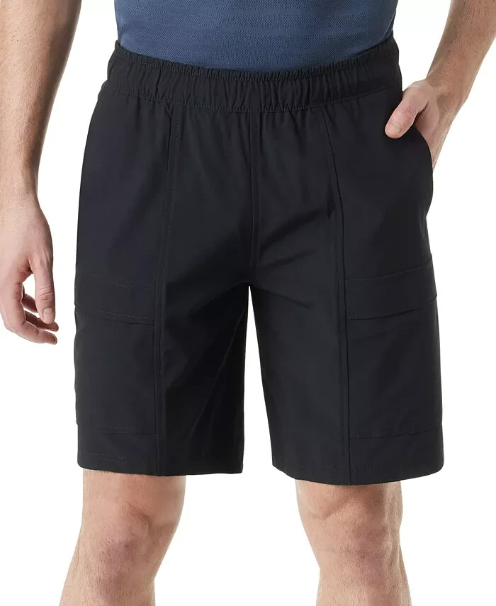 BASS OUTDOOR Relaxed Fit Everyday Pull-On Shorts Men's M Black Elastic Waist