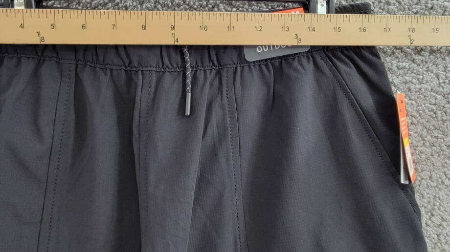 BASS OUTDOOR Relaxed Fit Everyday Pull-On Shorts Men's M Black Elastic Waist