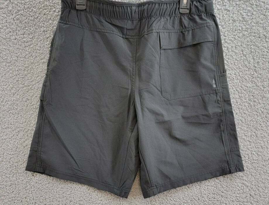 BASS OUTDOOR Relaxed Fit Everyday Pull-On Shorts Men's M Black Elastic Waist