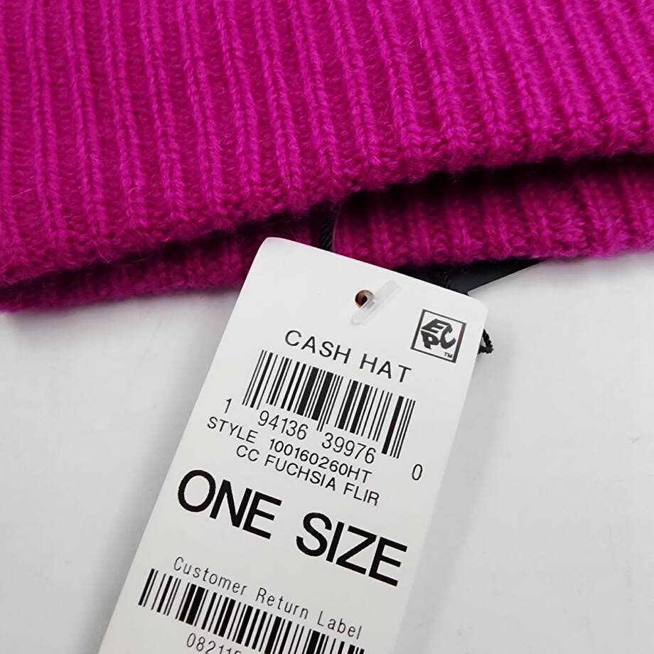 Charter Club Cashmere Cuffed Beanie Women's One Size Fuchsia