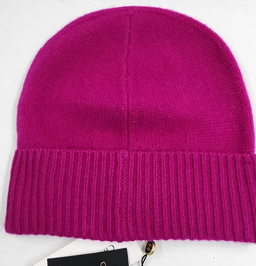 Charter Club Cashmere Cuffed Beanie Women's One Size Fuchsia